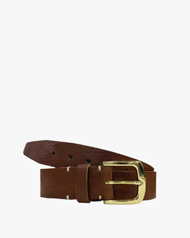 Everyday Casual Men's JeansClassic Leather Belt