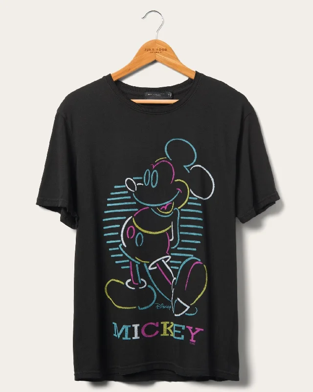 Casual Men's T-ShirtsMickey Neon Pose Vintage Tee