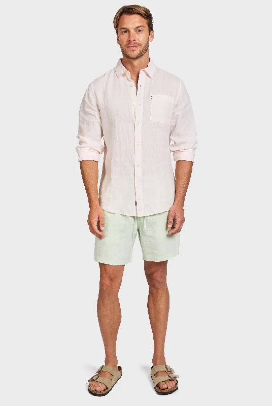 Men's Elastic-Waisted Pants for Easy MovementRiviera Linen Short