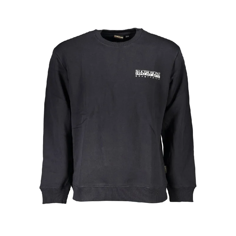 Men's Sweaters with Hidden PocketsNapapijri Black Cotton Men Men's Sweater