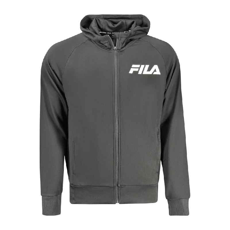 Men's Sweaters in Bright ColorsFila Black Polyester Men's Sweater