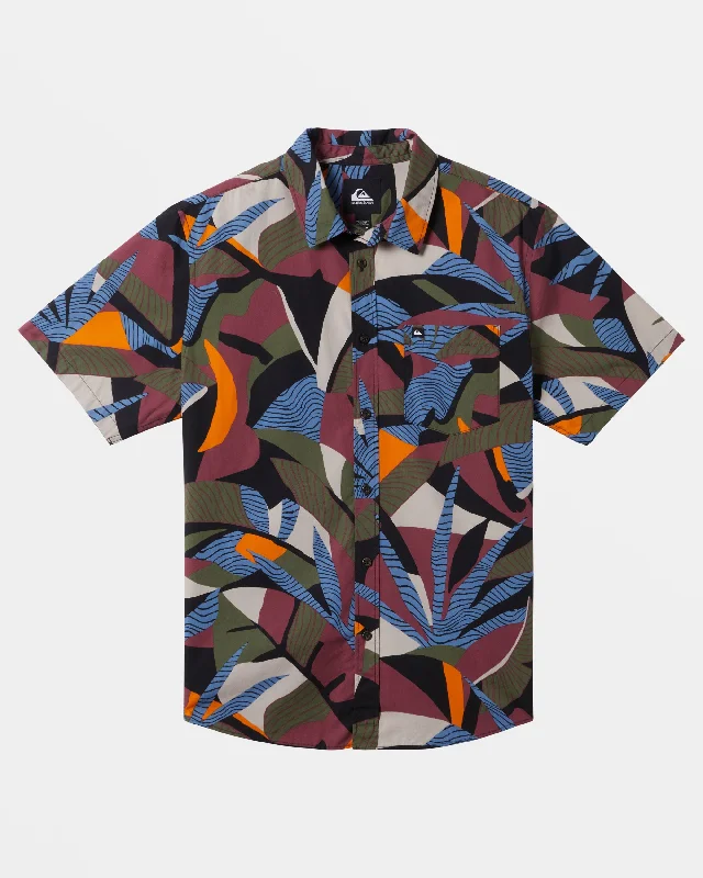 Men's Pattern Mixing Shirts for Creative StyleApero Classic Short Sleeve Shirt - Grape Shake Apero Organic Ss Men's Pattern Mixing Shirts for Creative StyleApero Classic Short Sleeve Shirt - Grape Shake Apero Organic Ss