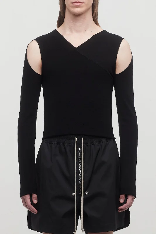 Rick Owens Banana Ziggy Top in Black
