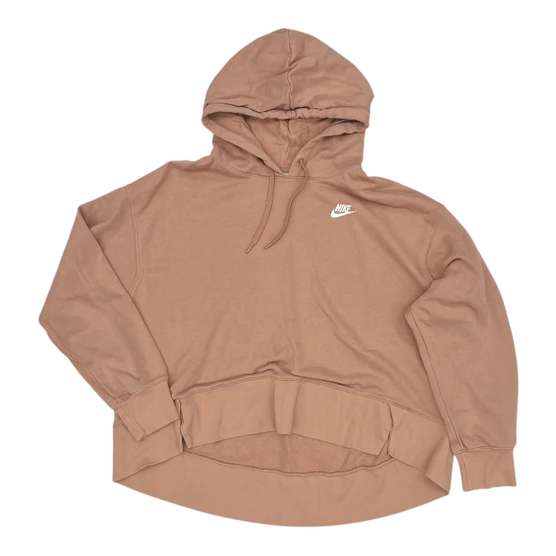 Men's Hoodies with Quick-Dry FabricAthletic Sweatshirt Hoodie By Nike Apparel In Peach, Size:1X Men's Hoodies with Quick-Dry FabricAthletic Sweatshirt Hoodie By Nike Apparel In Peach, Size:1X
