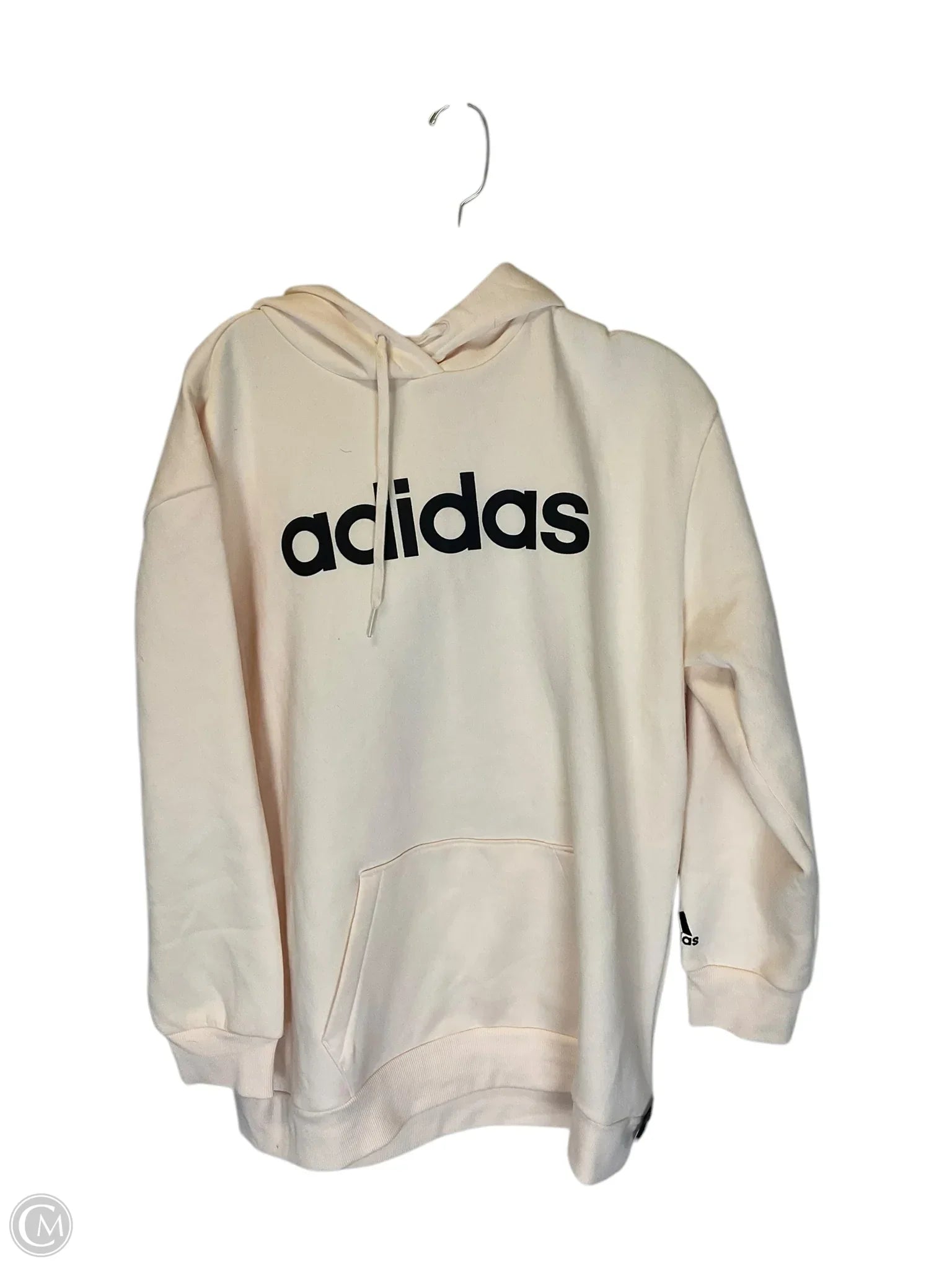 Men's Hoodies for Big and TallAthletic Sweatshirt Hoodie By Adidas In Cream, Size: M Men's Hoodies for Big and TallAthletic Sweatshirt Hoodie By Adidas In Cream, Size: M