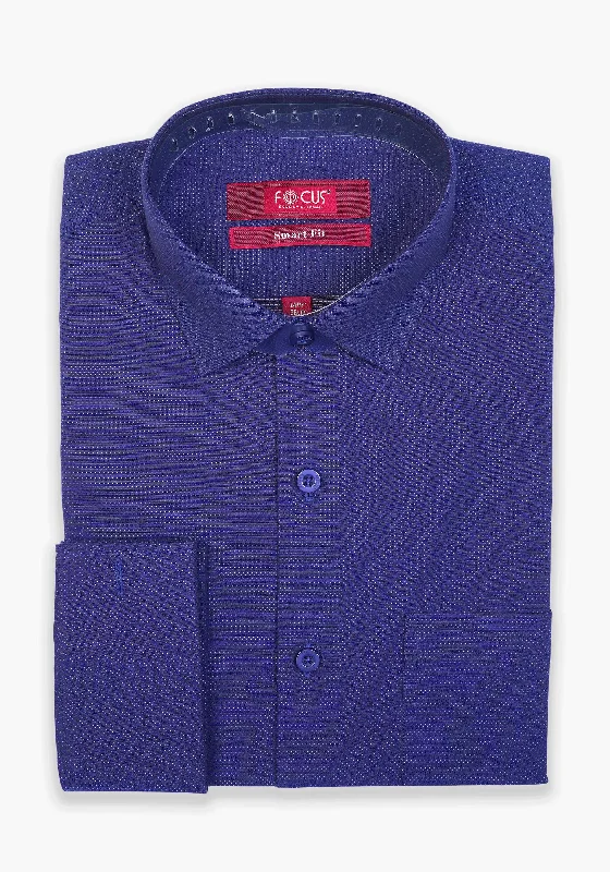 Men's Long-Sleeve Shirts for Year-Round WearPurple Printed Dress Shirt