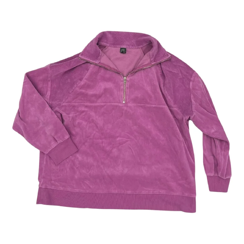 Men's Hoodies for Outdoor ActivitiesSweatshirt Collar By Wild Fable In Purple, Size:2X