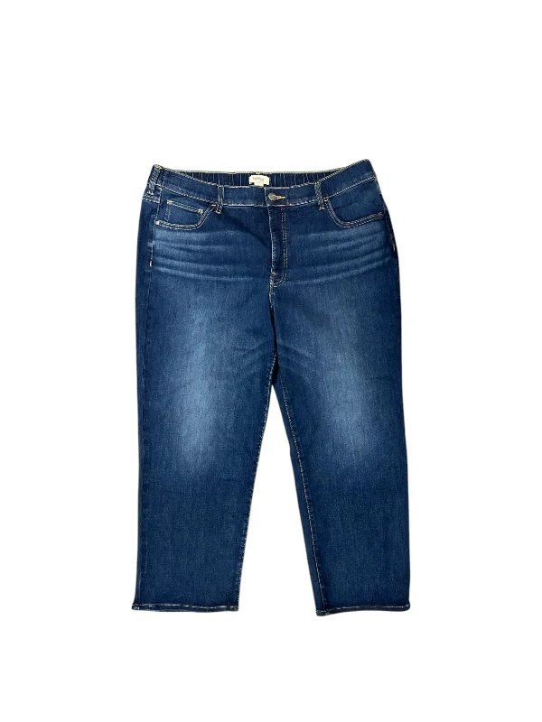 Wide-Leg Men's JeansJeans Straight By UPWEST In Blue Denim, Size: Xl
