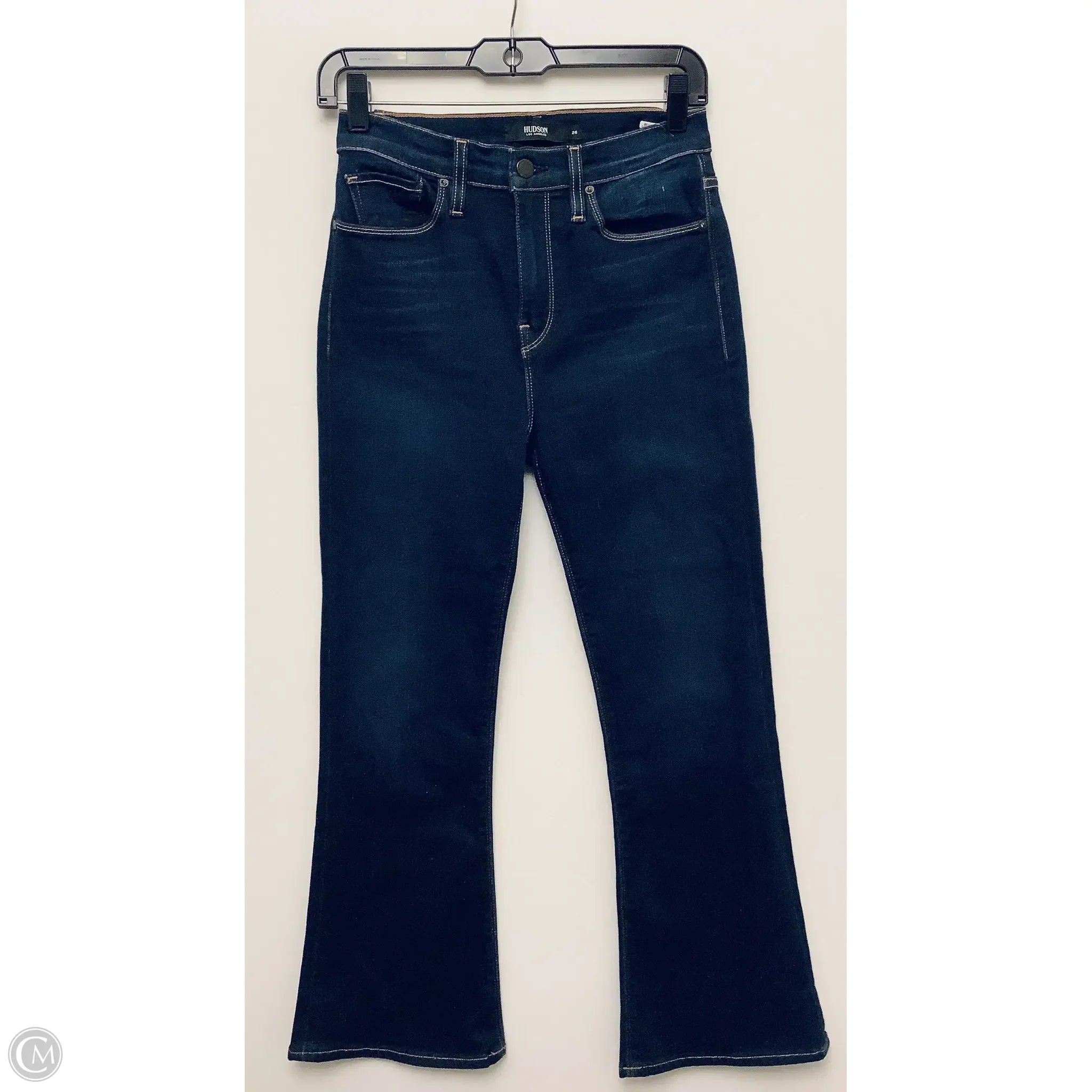 Men's Jeans with Stretch FabricJeans Flared By Hudson In Blue Denim, Size: 2