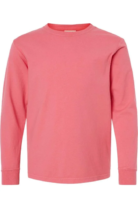 Men's Shirts with Hook-and-Loop ClosuresComfortWash by Hanes Garment-Dyed Youth Long Sleeve T-Shirt Men's Shirts with Hook-and-Loop ClosuresComfortWash by Hanes Garment-Dyed Youth Long Sleeve T-Shirt
