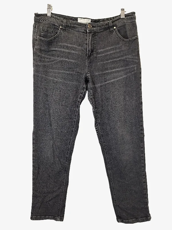 Men's Jeans for a Night OutTrenery Stylish Washed Black Jeans Size 12
