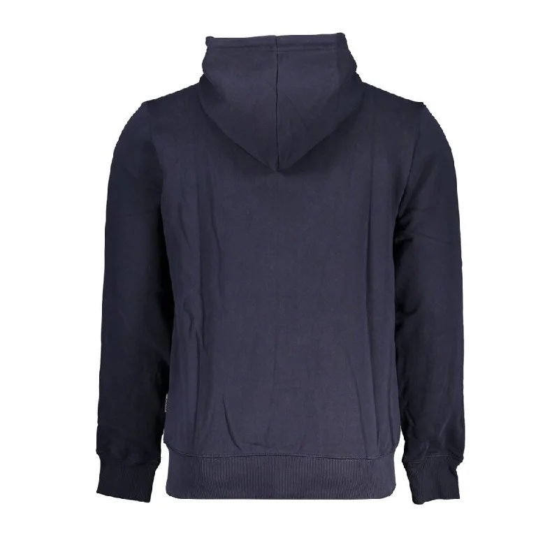 Men's Sweaters for AutumnNapapijri Classic Blue Hooded Sweatshirt with Men's Embroidery Men's Sweaters for AutumnNapapijri Classic Blue Hooded Sweatshirt with Men's Embroidery