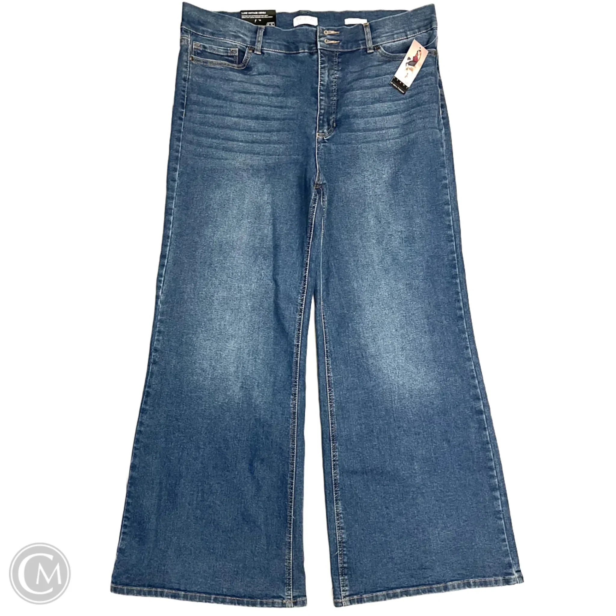 Men's Jeans in Unique PatternsJeans Wide Leg By Sofia By Sofia Vergara In Blue Denim, Size: 2x Men's Jeans in Unique PatternsJeans Wide Leg By Sofia By Sofia Vergara In Blue Denim, Size: 2x