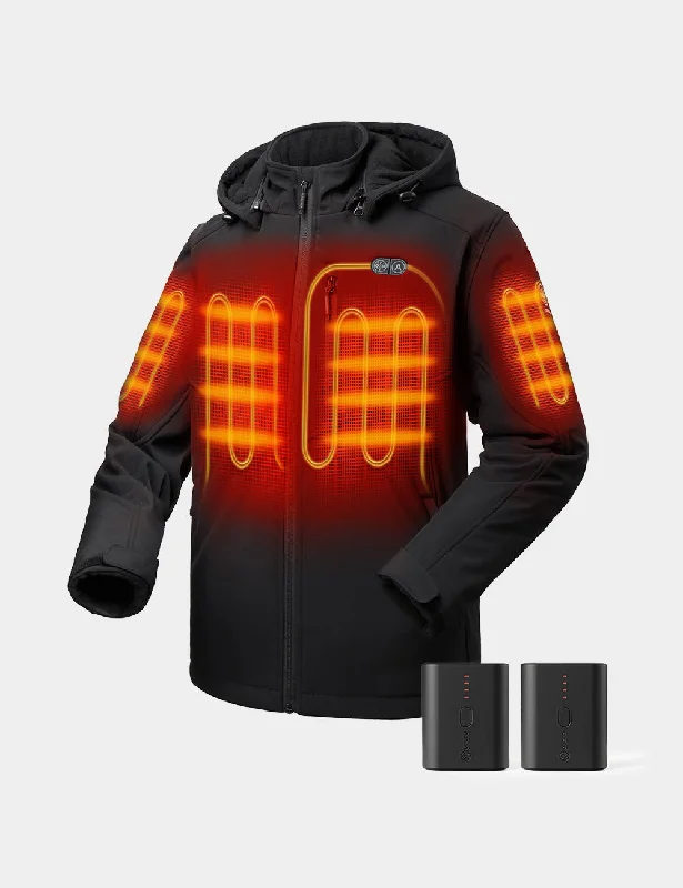 Men's Hoodies with Hidden Pockets for PhonesBundle Deal - Men's Dual Control Heated Jacket (Chest Heating) & Extra Mini 5K Battery Men's Hoodies with Hidden Pockets for PhonesBundle Deal - Men's Dual Control Heated Jacket (Chest Heating) & Extra Mini 5K Battery