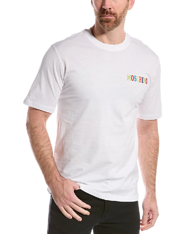 Men's Shirts with Animal PrintsMoschino Logo T-Shirt
