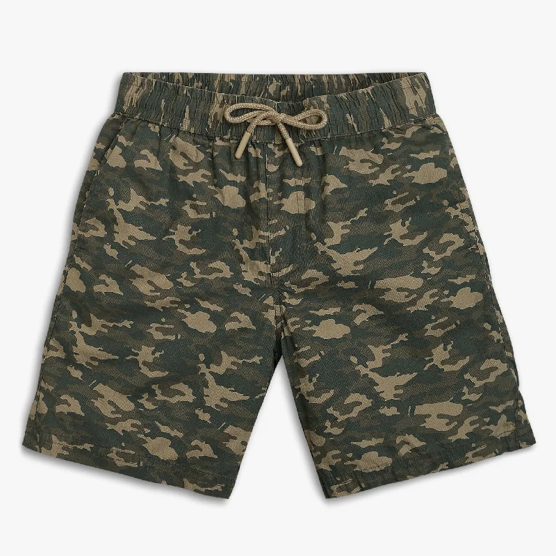 Men's Pants with Reflective Stripes for SafetyBoys Regular Fit Printed Mid Rise Shorts