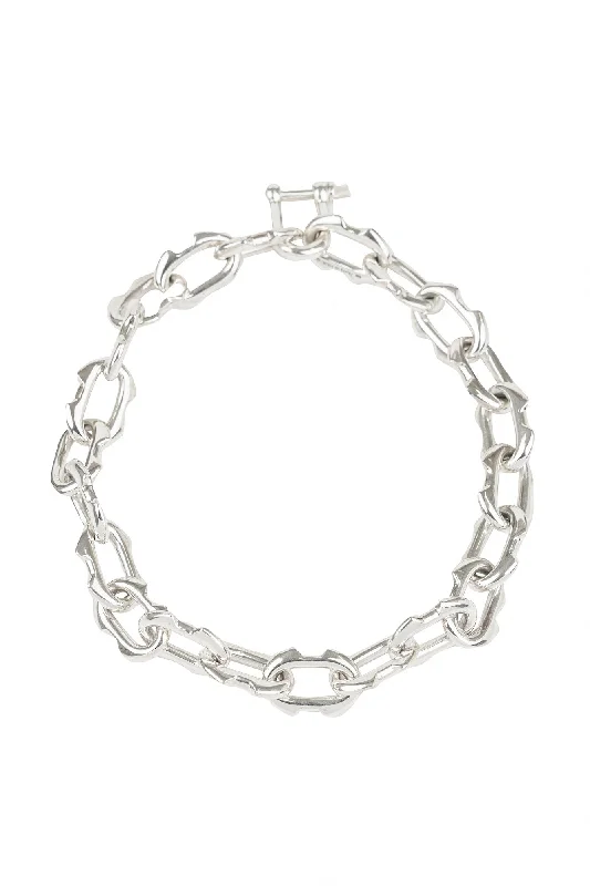 Parts of Four Charm Chain Necklace (50cm, Small Deco links, PA)