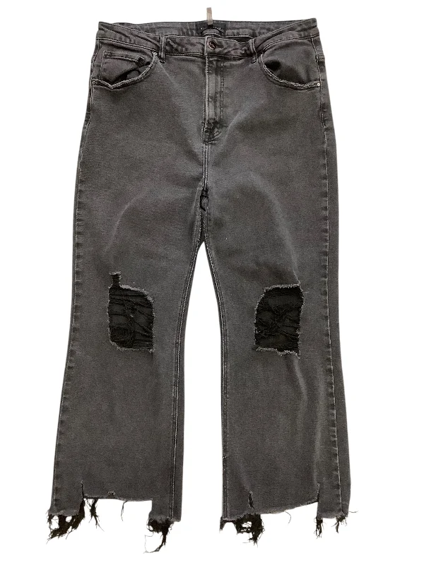 Men's Jeans Made in USAJeans Wide Leg By Risen In Black, Size: 2x
