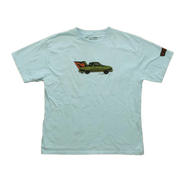Men's Shirts with Mandarin CollarsVolcom Boys Blue T-Shirt