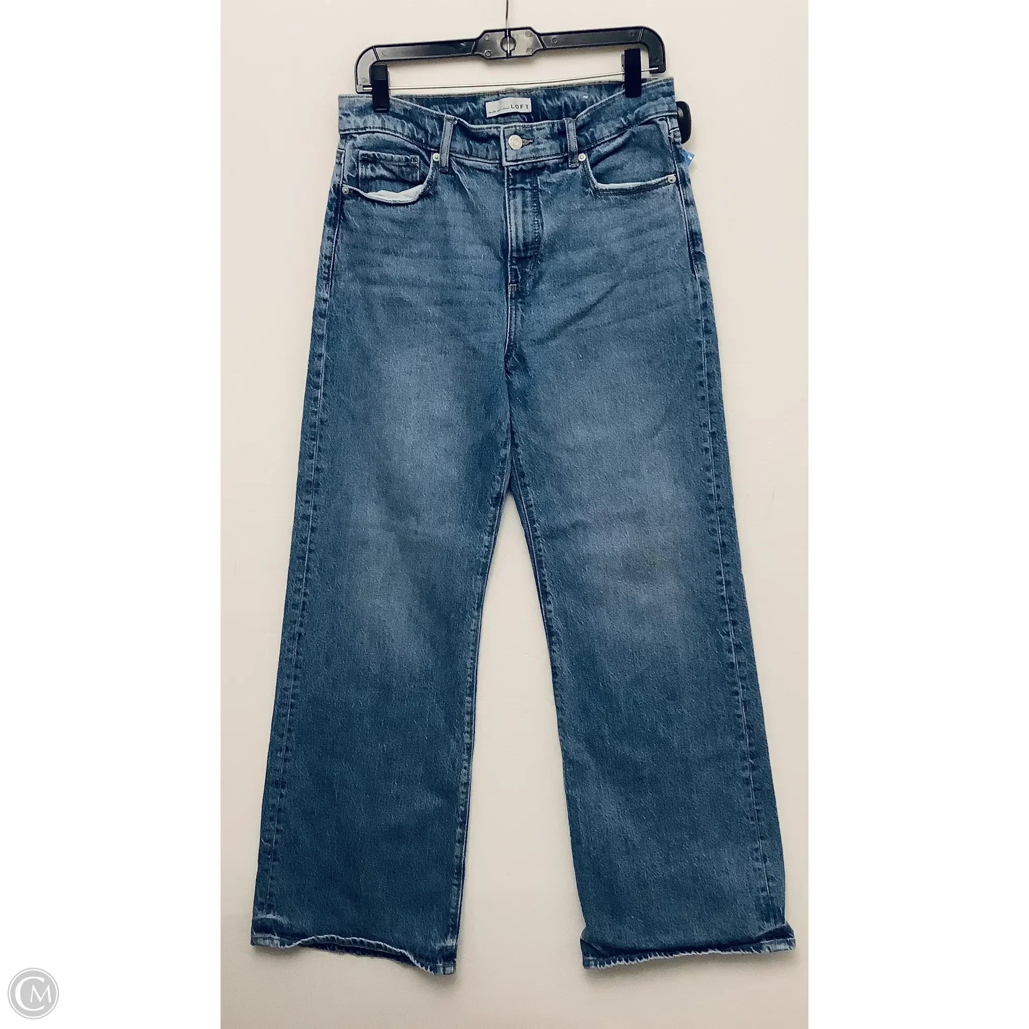Men's Jeans with PocketsJeans Wide Leg By Loft In Blue Denim, Size: 4