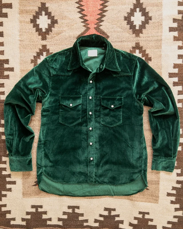 Men's Skinny-Fit Shirts for a Trendy LookVelvet Pearlsnap Shirt - Pine Green