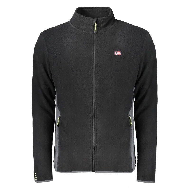 Men's Sweaters with Argyle PatternsNorway 1963 Black Polyester Mens Men's Sweater