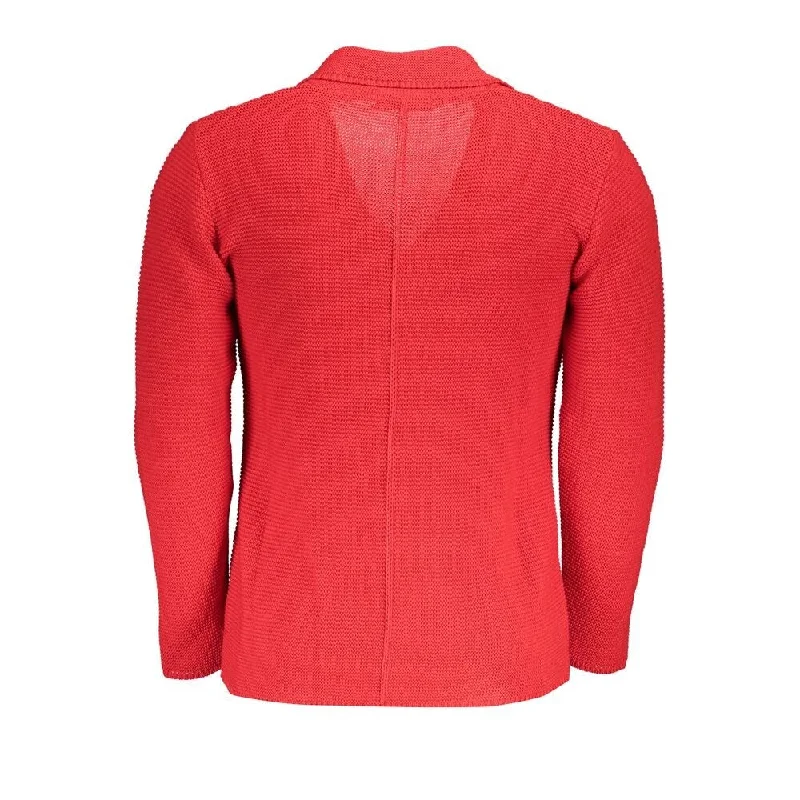 Men's Sweaters for Everyday WearU.S. Grand Polo Chic Pink Cardigan with Elegant Logo Men's Detail Men's Sweaters for Everyday WearU.S. Grand Polo Chic Pink Cardigan with Elegant Logo Men's Detail