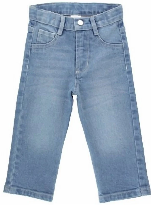 Hipster Skinny Men's JeansBoys Straight Jeans In Light Wash