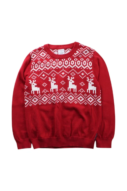 Men's Sweaters for WinterPolarn O. Pyret Reindeer Knit Sweater 5-6T