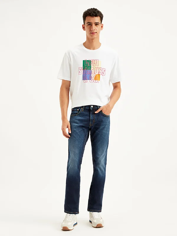 Casual Ripped Men's JeansMen's 65504 Skinny Fit Blue Jeans