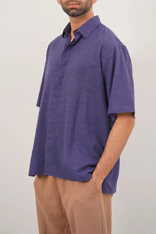 Men's Pattern-Play Shirts for a Fun TwistOVERSIZED BUTTON DOWN SHIRT