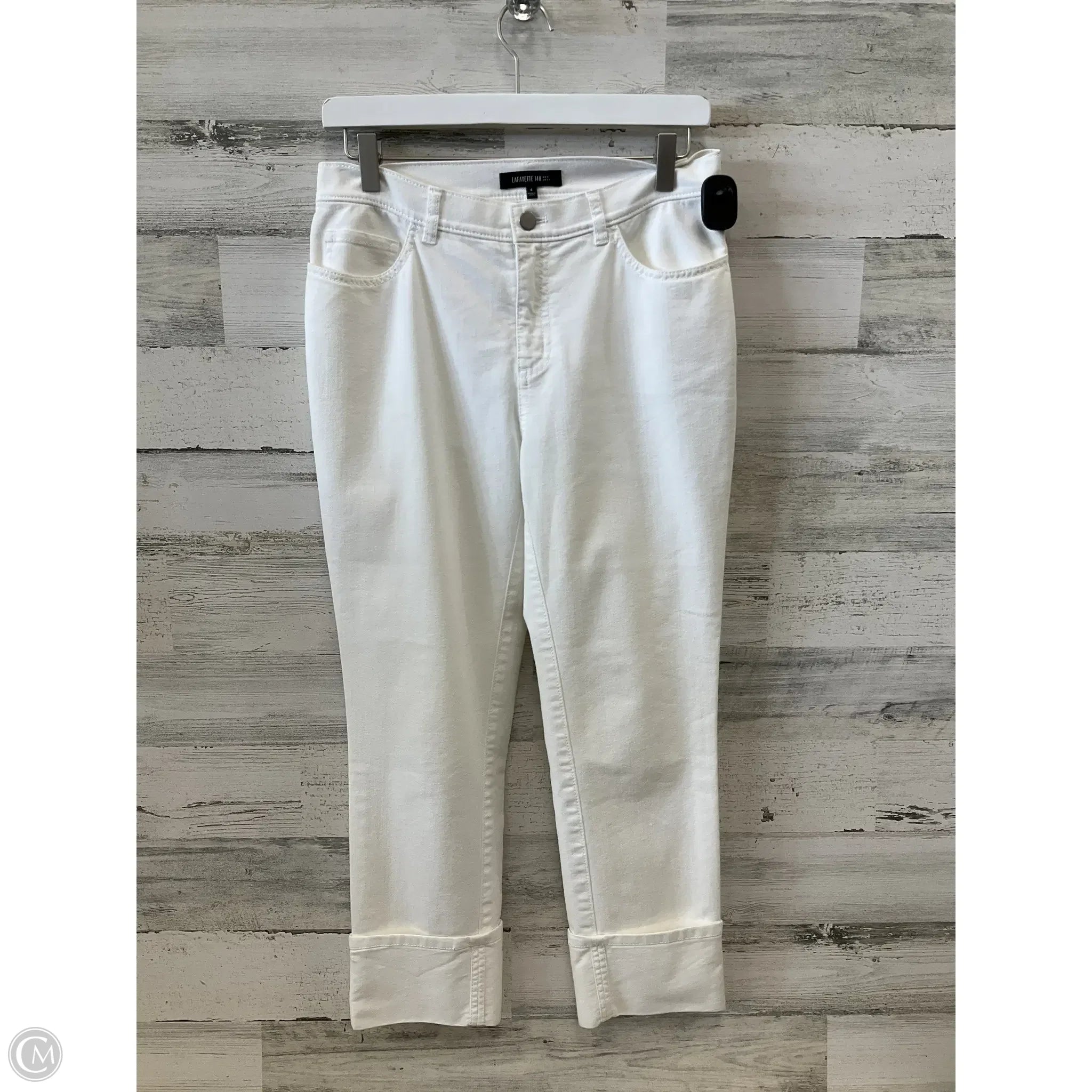 Rip and Tear Men's JeansJeans Designer By Lafayette 148 In White, Size: 4