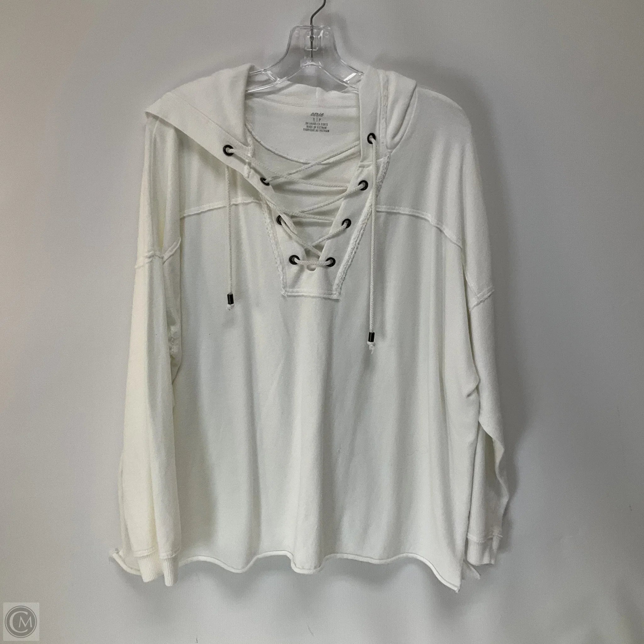 Men's Hoodies with Hidden PocketsSweatshirt Hoodie By Aerie In White, Size: S