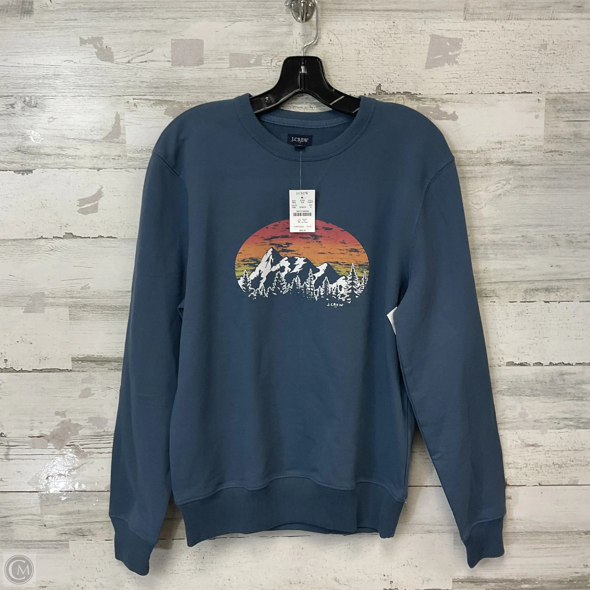 Men's Hoodies with Stretch FabricSweatshirt Crewneck By J. Crew In Grey, Size: S