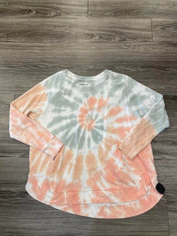 Men's Hoodies for HikingSweatshirt Crewneck By Clothes Mentor In Tie Dye Print, Size: 1x