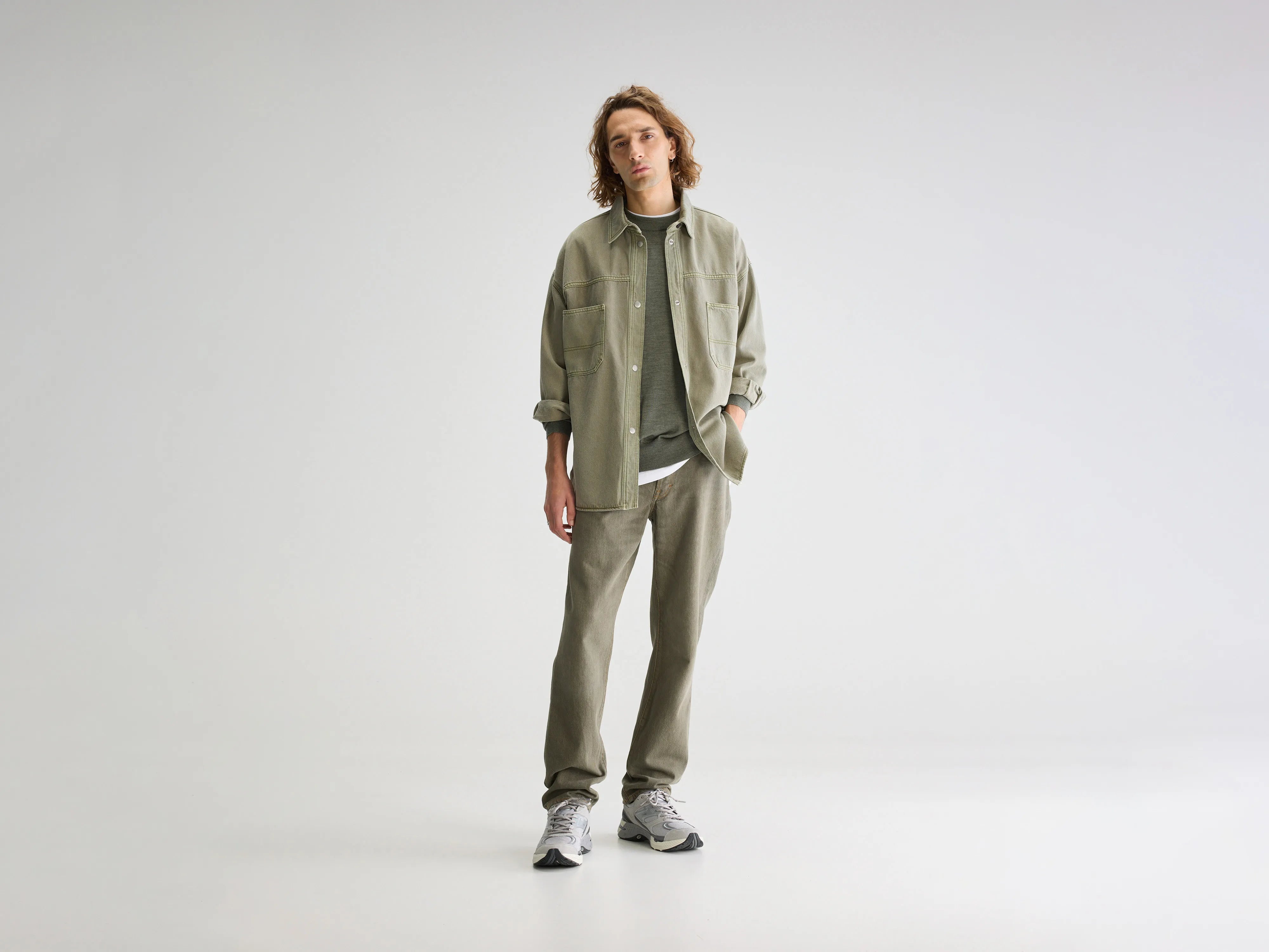 Men's Jeans Made from Recycled MaterialsDenim N. 07 tapered jeans (251 / M / MILITARY)