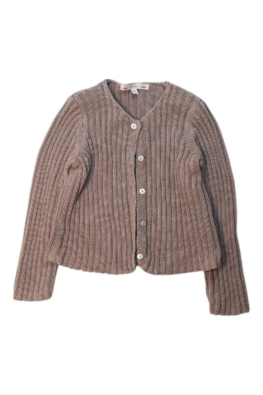 Men's Sweaters with Zippered PocketsBonpoint Ribbed Cardigan 2T