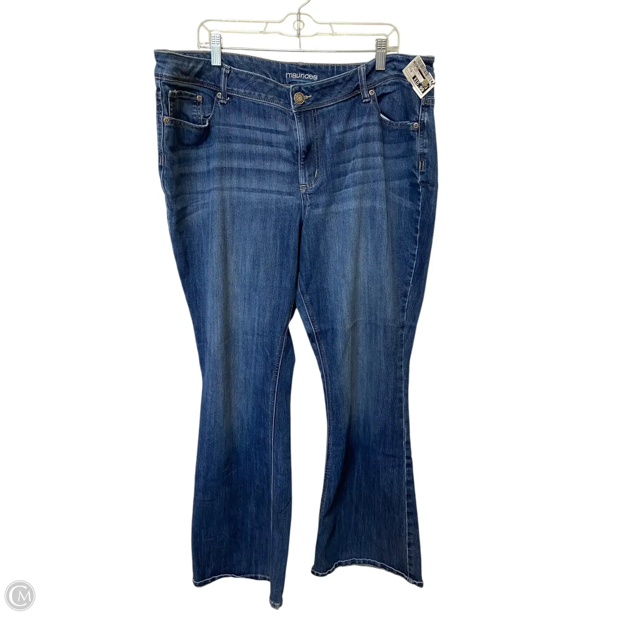 Classic Blue Men's JeansJeans Boot Cut By Maurices In Blue Denim, Size: 20