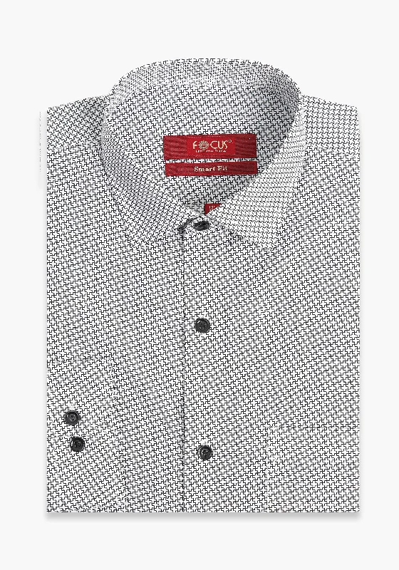 Men's Camouflage Shirts for an Outdoor AppealGrey Print Dress Shirt