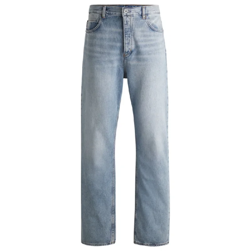 Designer Skinny Men's JeansBaggy-fit jeans in heavyweight cotton denim