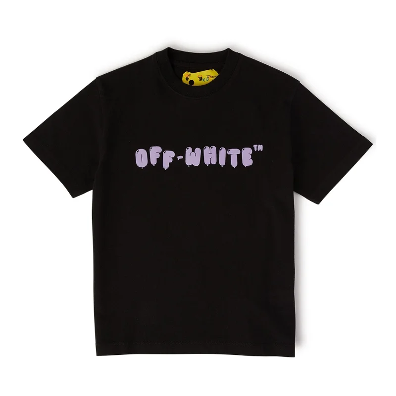 Men's Shirts with Velcro ClosuresBlack Logo T-Shirt