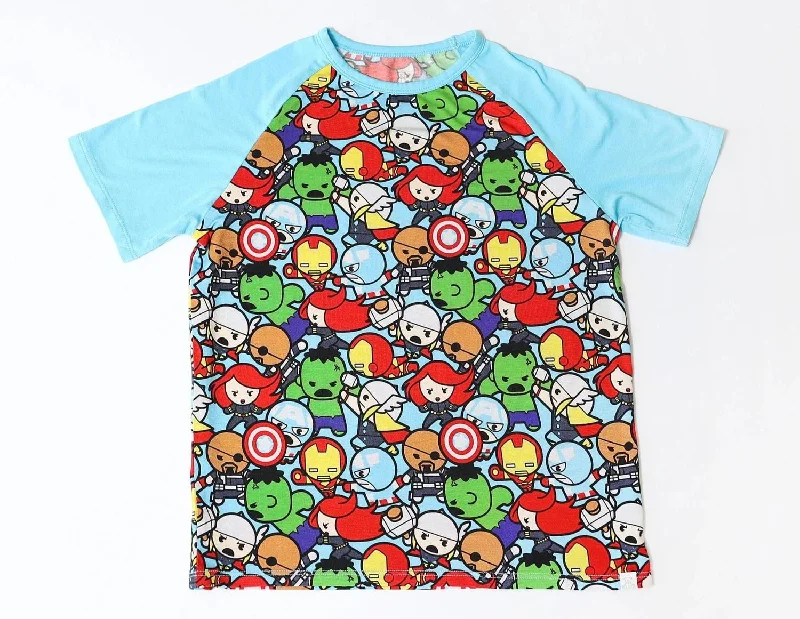 Men's Shirts with Wrinkle-Resistant FabricBoy's Comic Heroes Tee In Blue