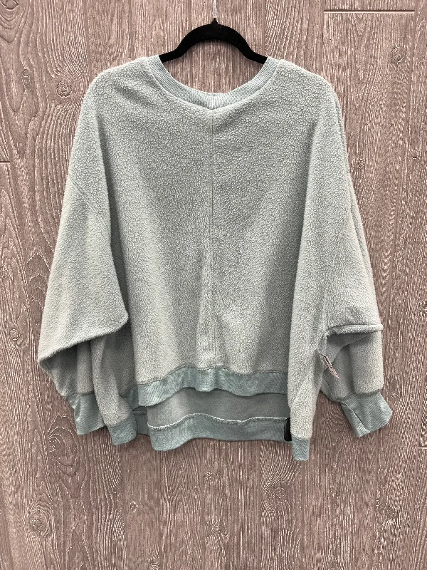 Designer Men's Hoodie JacketsAthletic Sweatshirt Crewneck By Tahari By Arthur Levine In Teal, Size: 1x Designer Men's Hoodie JacketsAthletic Sweatshirt Crewneck By Tahari By Arthur Levine In Teal, Size: 1x