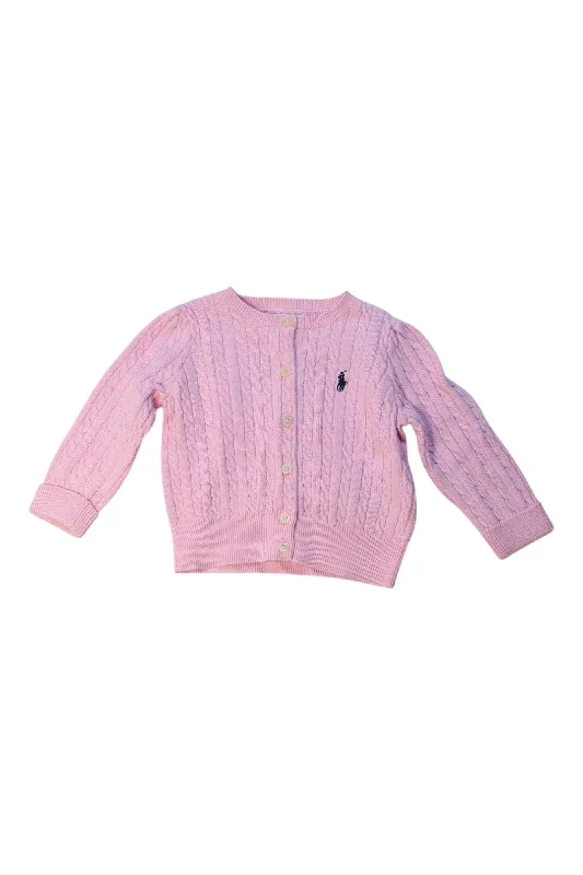 Men's Sweaters with Herringbone PatternsRalph Lauren Cable Knit Cardigan 6-12M