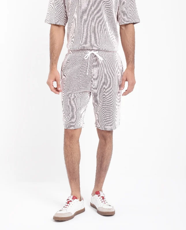 Men's Running Pants for ExerciseRare Rabbit Men's Zavet-B Maroon Cotton Polyester Fabric Knee Length Regular Fit Self Stripe Textured Shorts Men's Running Pants for ExerciseRare Rabbit Men's Zavet-B Maroon Cotton Polyester Fabric Knee Length Regular Fit Self Stripe Textured Shorts