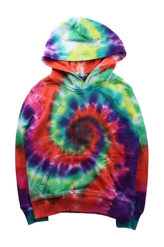 Men's Sweaters with Button-Up CollarsPolo Ralph Lauren Tie-dye Hooded Sweatshirt 8Y