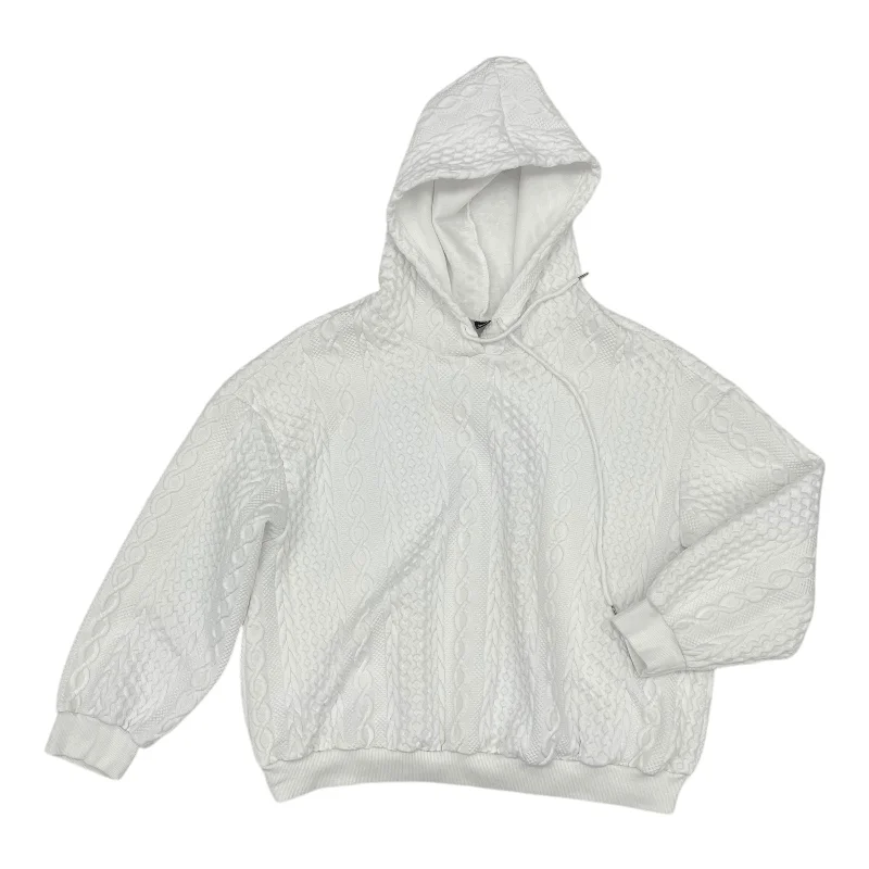 Men's Hoodies for GymSweatshirt Hoodie By Shein In White, Size:2X