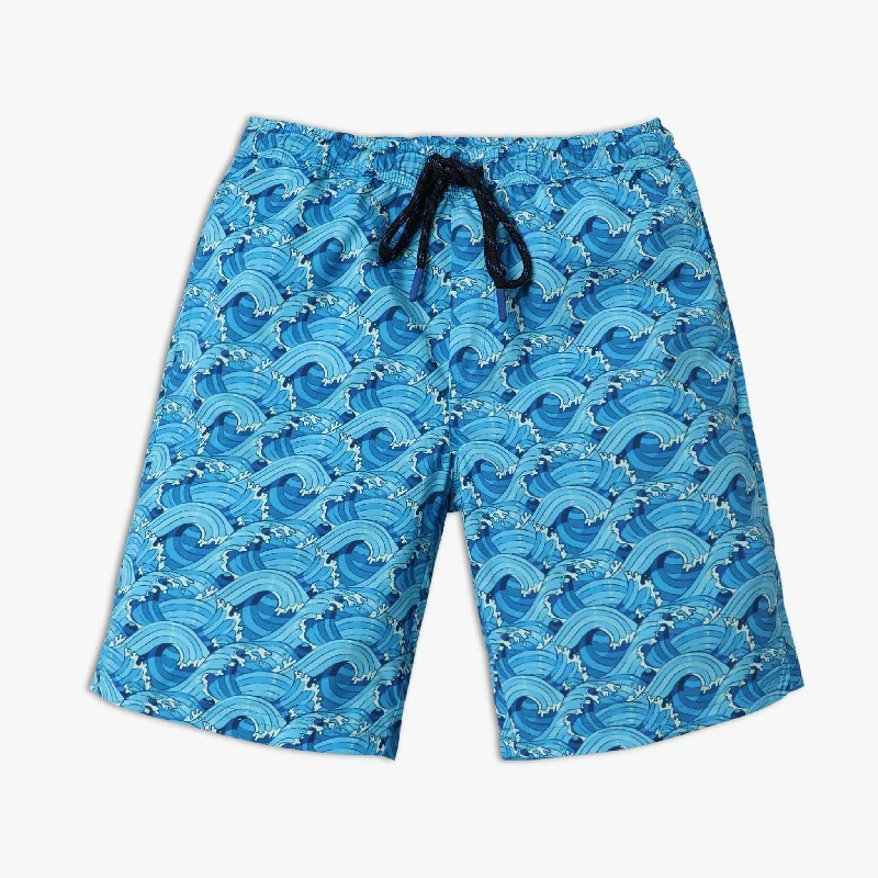 Men's Pants with Patch PocketsBoy's Regular Fit Printed Mid Rise Shorts