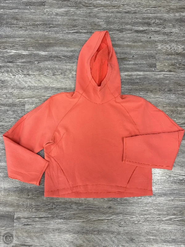 Men's Hoodies with Contrast StitchingAthletic Sweatshirt Hoodie By Lululemon In Coral, Size: 8 Men's Hoodies with Contrast StitchingAthletic Sweatshirt Hoodie By Lululemon In Coral, Size: 8