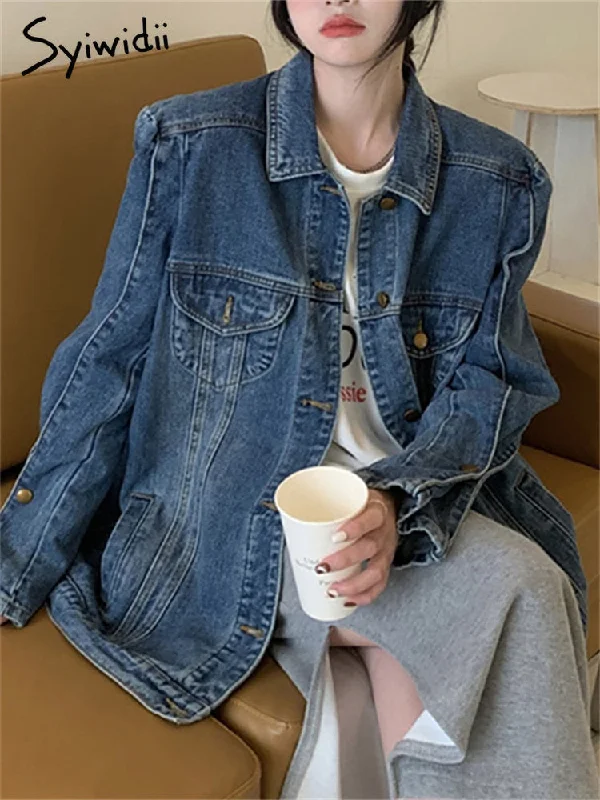 Men's Skinny Jeans with Stretch FabricKittenAlarm - Vintage Jeans Jacket for Women 2024 New Korean Fashion Long Sleeve Turn Down Collar Coats Chic Casual Oversized Jackets Men's Skinny Jeans with Stretch FabricKittenAlarm - Vintage Jeans Jacket for Women 2024 New Korean Fashion Long Sleeve Turn Down Collar Coats Chic Casual Oversized Jackets